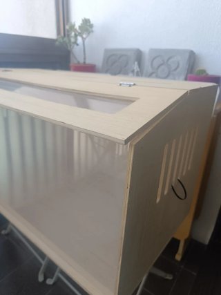 Terrario Madera con Tapa Transparente