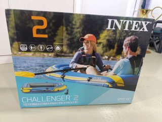 Barca hinchable INTEX Challenger 2 + remos+inflado