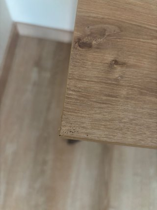 Mesa de escritorio madera y metal
