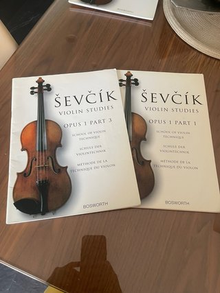 Libros de violín Ševčík Opus 1