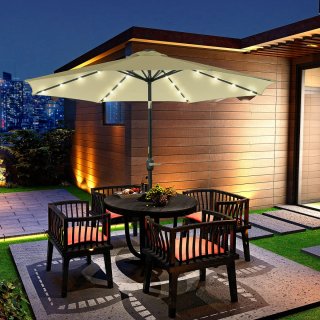 Sombrilla Terraza Exterior Beige Ø265cm