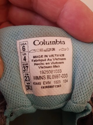 Zapatillas senderismo Columbia mujer Talla 37