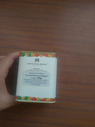 Scatola Latta Vuota Fortnum & Mason Raspberry & Ro