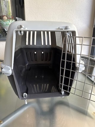 Transportín para mascotas gris