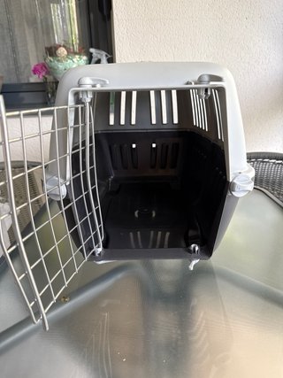 Transportín para mascotas gris