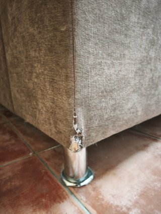 Sofá chaise longue color marrón