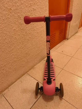 Patinete infantil 3 ruedas rosa