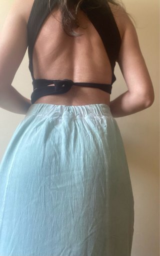 Falda amplia y larga Zara