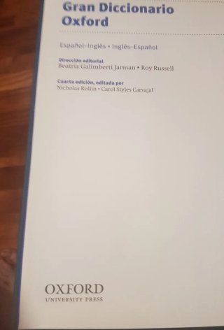 Gran Diccionario Oxford Ingles Español