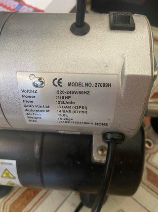 Compresor de aire para aerógrafo