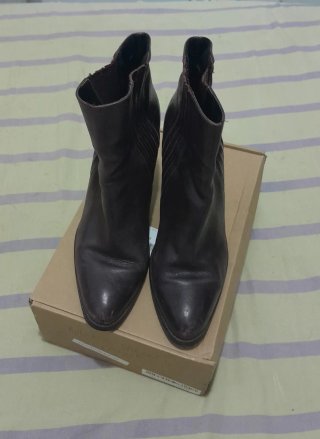 Botines tacón Zara marrones