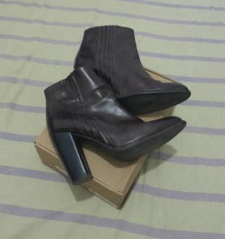 Botines tacón Zara marrones