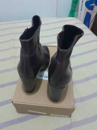 Botines tacón Zara marrones