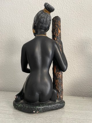 Figura Escayola Mujer étnica Años 50