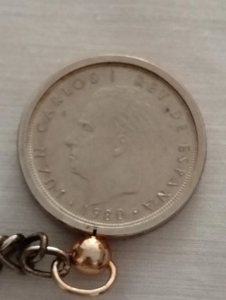 Llavero monedas pesetas Mundial 82