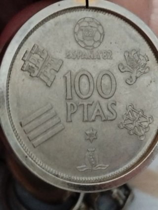 Llavero monedas pesetas Mundial 82