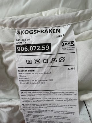 Edredón SKOGSFRÄKEN 240x220 cm Ikea