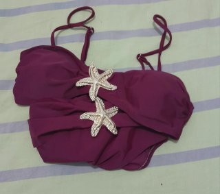 Bikini Shein Morado Estrella Marina