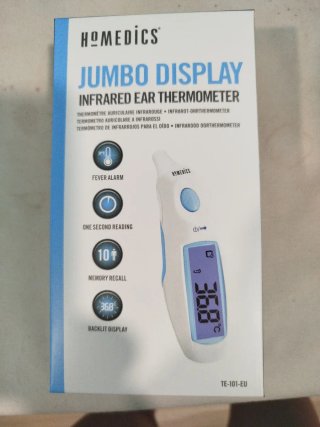 Termómetro de oído HoMedics Jumbo Display