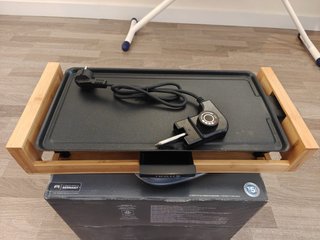 Plancha Eléctrica Grill Create Ikohs Bambú