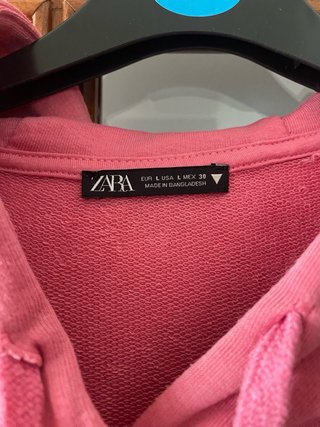 Vestido con capucha rosa talla L