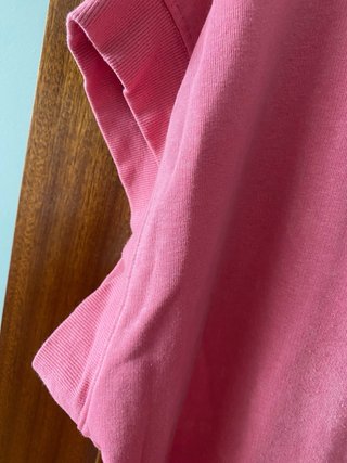 Vestido con capucha rosa talla L