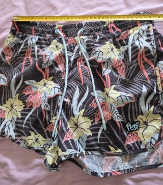 2 Bañadores Polinesia Negros/Multicolor