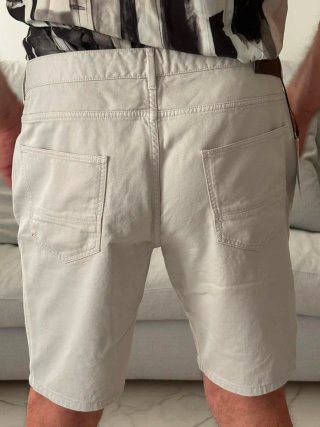 Bermuda Zara Man Nuovi con Cartellino Grigio/Panna