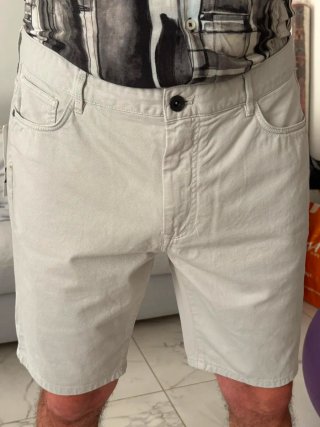 Bermuda Zara Man Nuovi con Cartellino Grigio/Panna