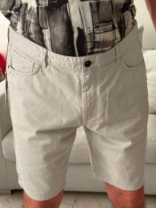 Bermuda Zara Man Nuovi con Cartellino Grigio/Panna
