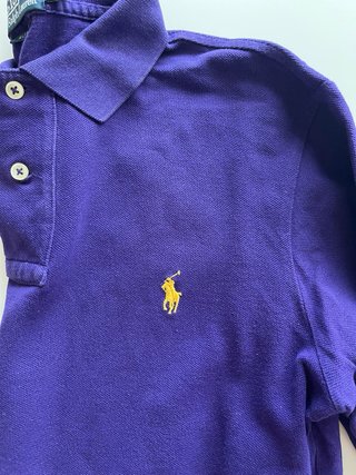 Polo Ralph Lauren Manga Larga Morado Talla M
