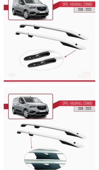 Barras techo longitudinales. Combo Rifter Berlingo