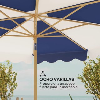 Sombrilla Grande UV 50+ Toldo Ajustable