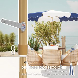 Sombrilla Grande UV 50+ Toldo Ajustable
