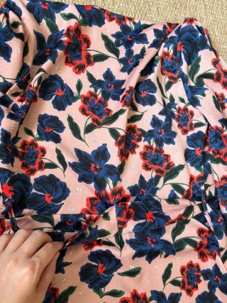 Vestido cruzado Zara floral largo
