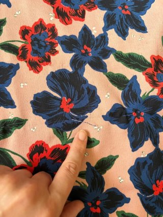 Vestido cruzado Zara floral largo