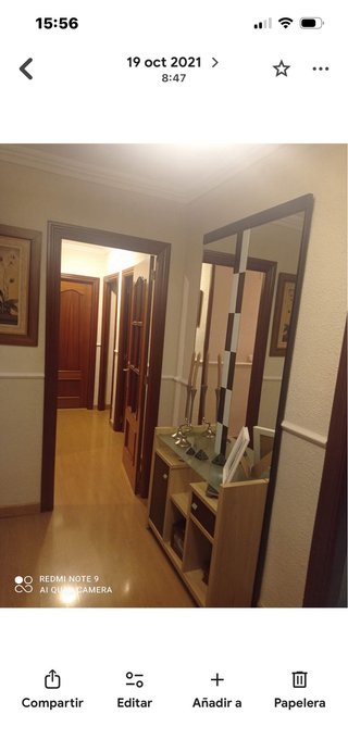 Mueble recibidor con espejo