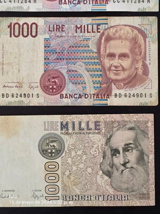 Billetes Lira Italiana