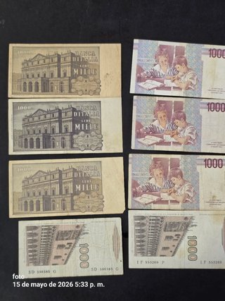Billetes Lira Italiana