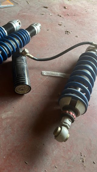 Amortiguadores quad suzuki 400,450 azules