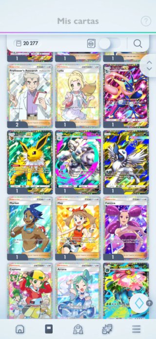 Cartas Pokémon TCG Colección Variada