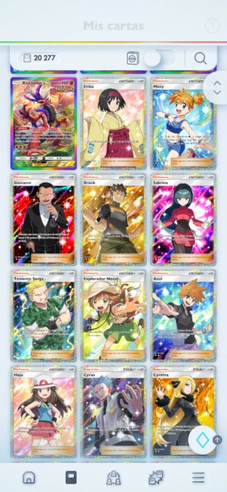 Cartas Pokémon TCG Colección Variada