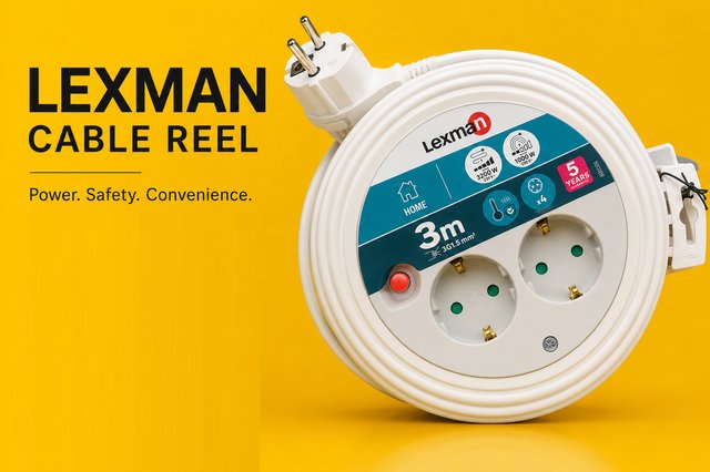 Enrollacables Lexman 3m 4 Tomas 3200W