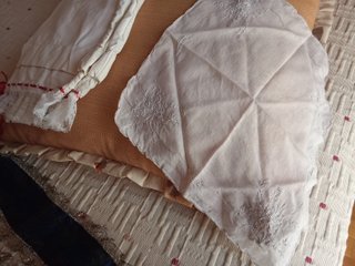 Pantalones folclóricos niña con cinta y pañuelo