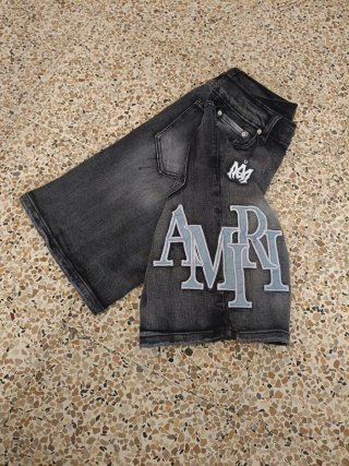 Pantalón Corto Vaquero Amiri Negro