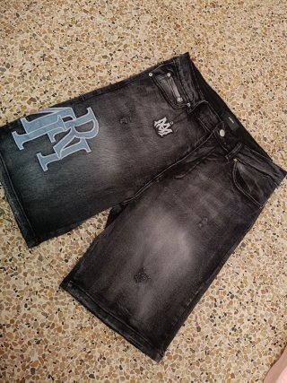 Pantalón Corto Vaquero Amiri Negro