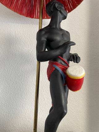 Lámpara Figura Étnica Tambor 50s