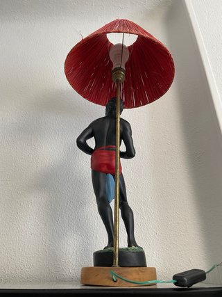 Lámpara Figura Étnica Tambor 50s