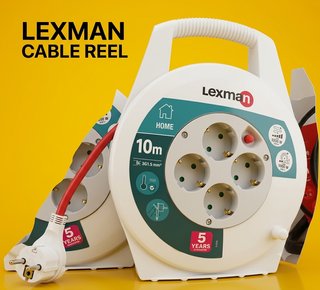 Enrollador Cable Lexman 10m