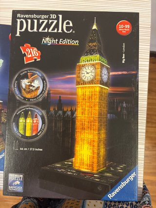 Puzzle 3D Ravensburger Big Ben Night Edition